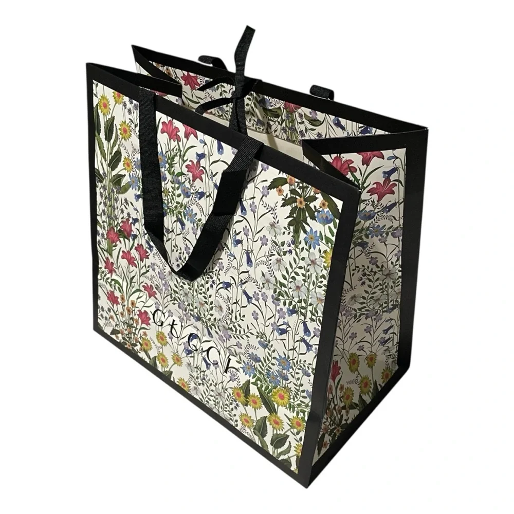 GUCCI Floral Paper Bag